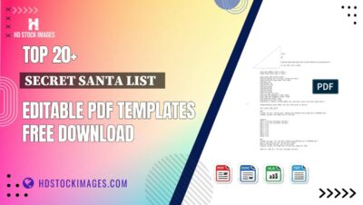 Top 20+ Secret Santa List Editable PDF Templates Free Download