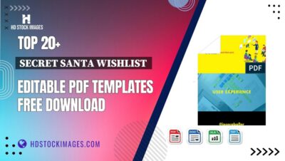 Top 20+ Secret Santa Wishlist  Editable PDF Templates Free Download