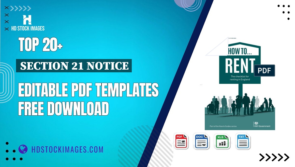 Top 20+ Section 21 Notice Editable PDF Templates Free Download