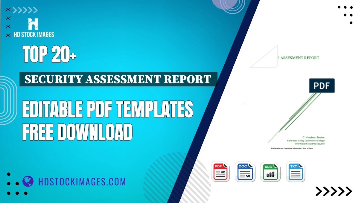 Top 20+ Security Assessment Report  Editable PDF Templates Free Download