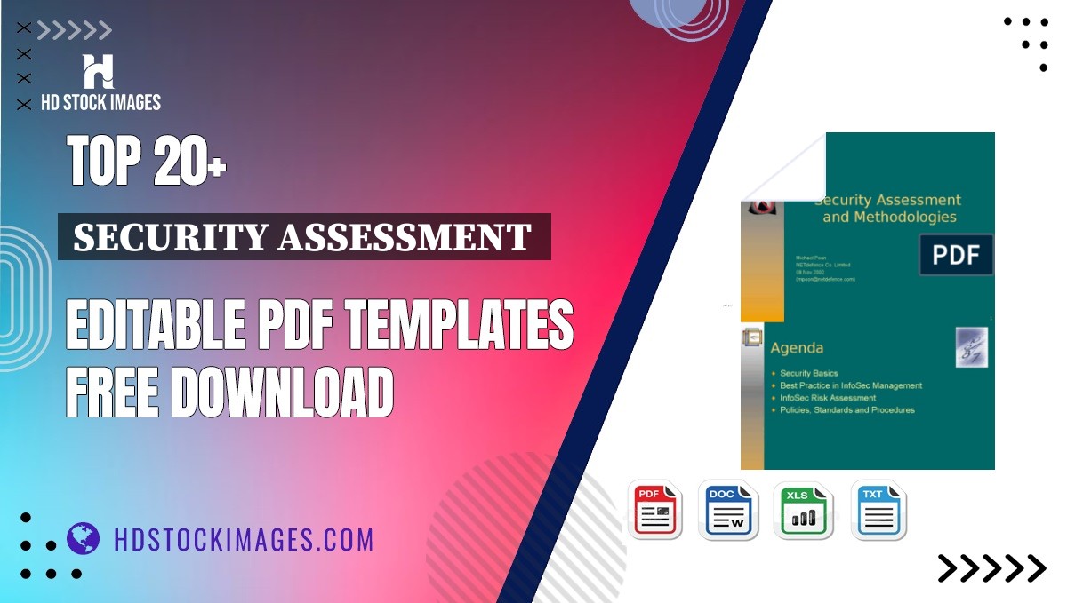 Top 20+ Security Assessment  Editable PDF Templates Free Download