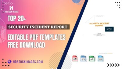 Top 20+ Security Incident Report  Editable PDF Templates Free Download