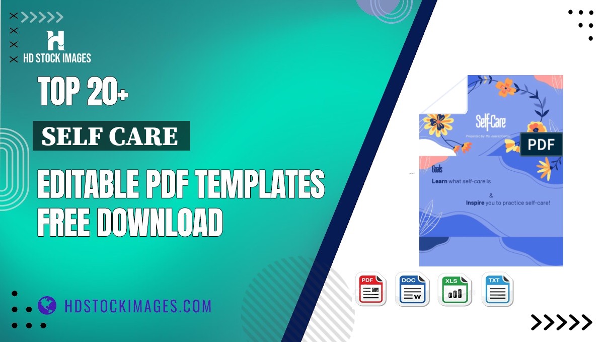 Top 20+ Self Care  Editable PDF Templates Free Download