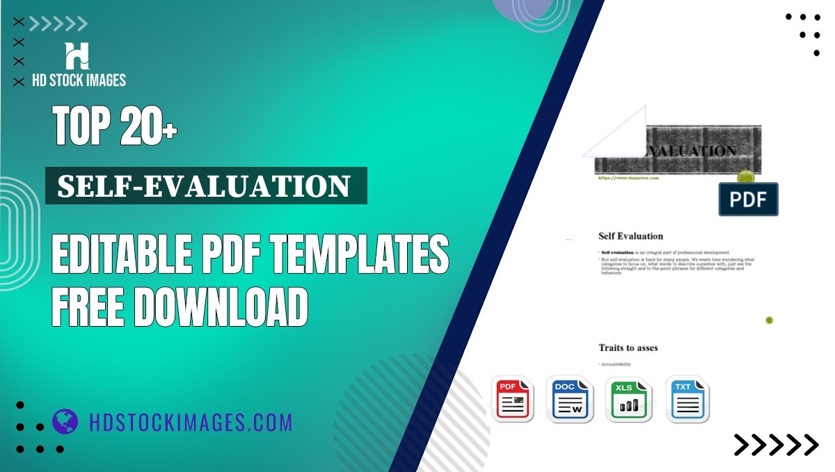 Top 20+ Self-evaluation  Editable PDF Templates Free Download