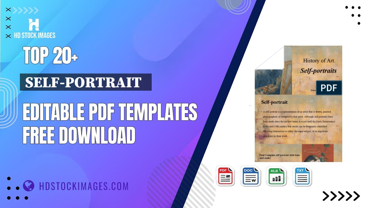 Top 20+ Self-portrait   Editable PDF Templates Free Download