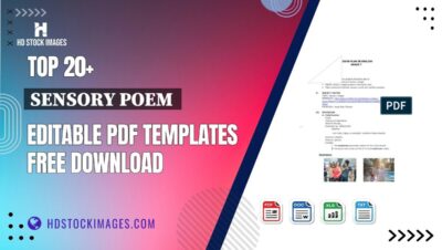 Top 20+ Sensory Poem Editable PDF Templates Free Download