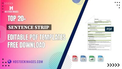 Top 20+ Sentence Strip  Editable PDF Templates Free Download