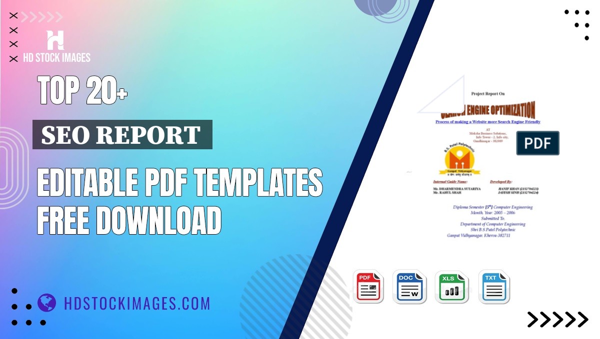 Top 20+ Seo Report  Editable PDF Templates Free Download