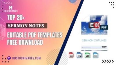 Top 20+ Sermon Notes Editable PDF Templates Free Download