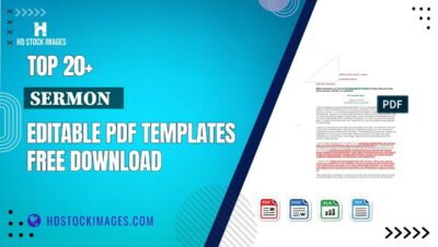 Top 20+ Sermon Editable PDF Templates Free Download