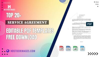 Top 20+  Service Agreement  Editable PDF Templates Free Download