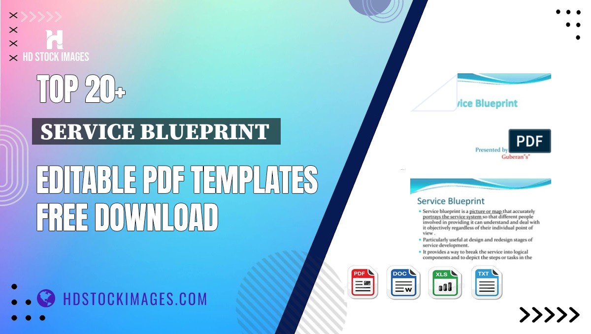 Top 20+ Service Blueprint  Editable PDF Templates Free Download