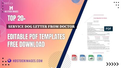 Top 20+ Service Dog Letter From Doctor  Editable PDF Templates Free Download