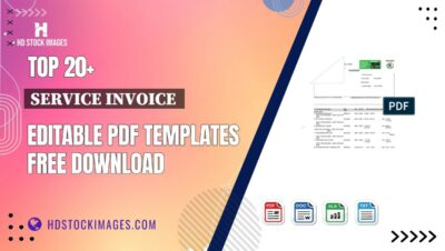 Top 20+ Service Invoice Editable PDF Templates Free Download