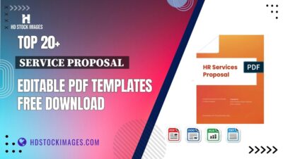 Top 20+ Service Proposal  Editable PDF Templates Free Download