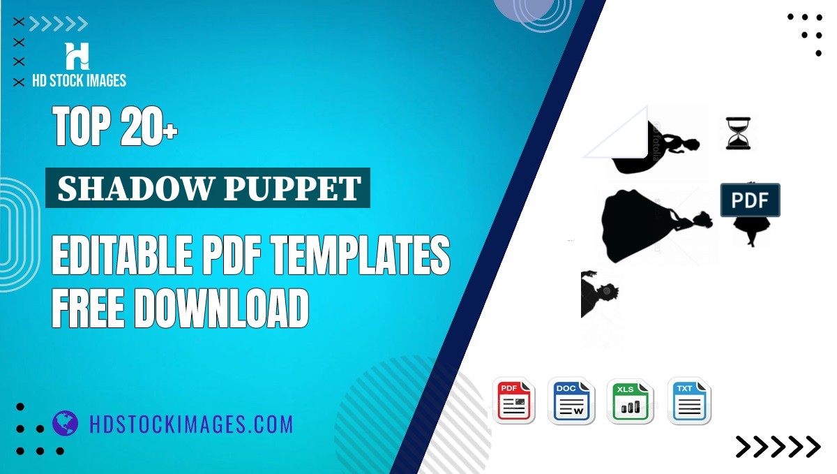 Top 20+ Shadow Puppet Editable PDF Templates Free Download