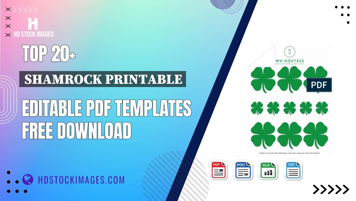 Top 20+ Shamrock Printable Editable PDF Templates Free Download