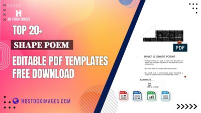 Top 20+ Shape Poem Editable PDF Templates Free Download