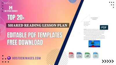 Top 20+ Shared Reading Lesson Plan Editable PDF Templates Free Download