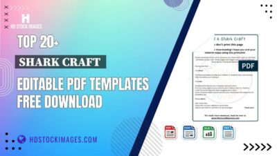 Top 20+ Shark Craft  Editable PDF Templates Free Download