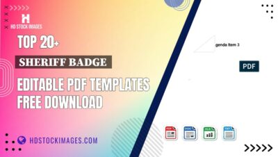 Top 20+ Sheriff Badge  Editable PDF Templates Free Download