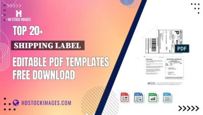 Top 20+ Shipping Label  Editable PDF Templates Free Download