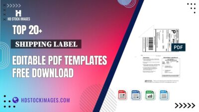 Top 20+  Shipping Label  Editable PDF Templates Free Download