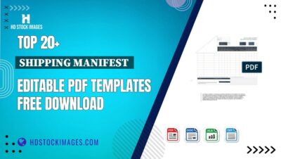 Top 20+ Shipping Manifest  Editable PDF Templates Free Download