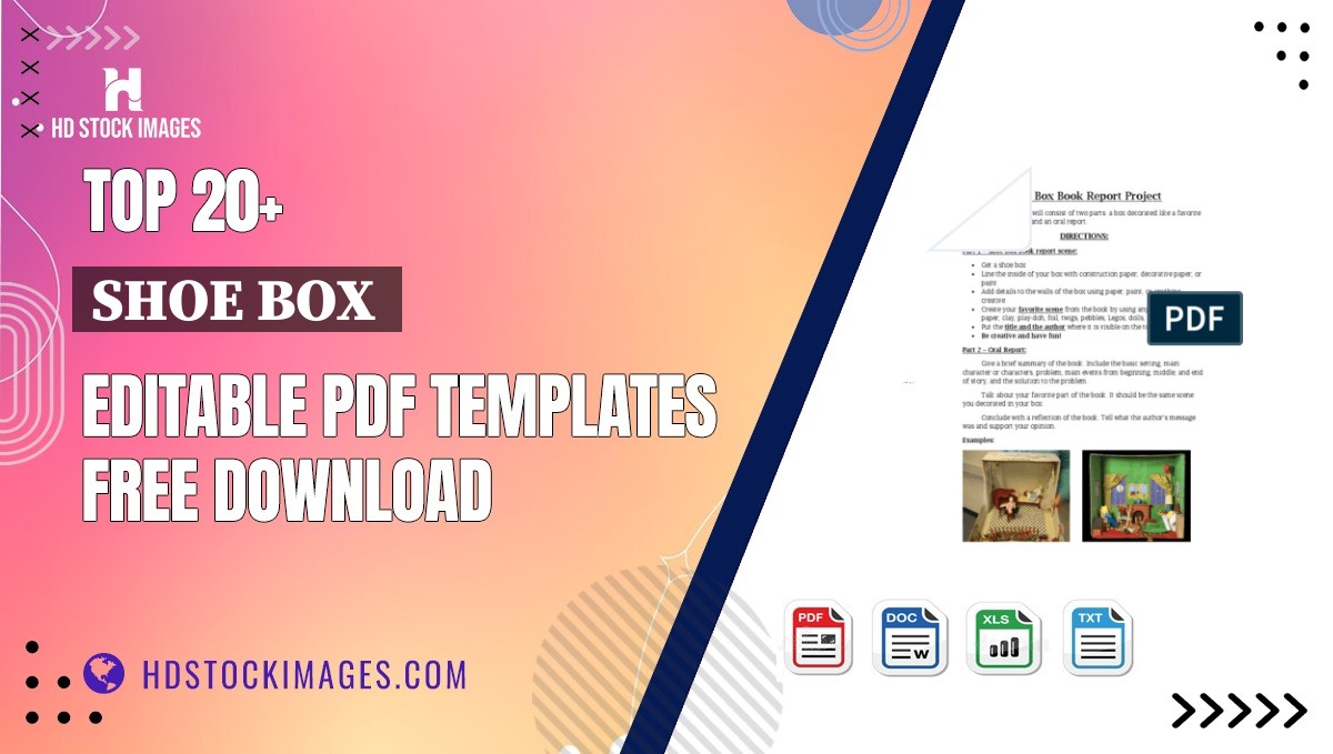 Top 20+ Shoe Box  Editable PDF Templates Free Download