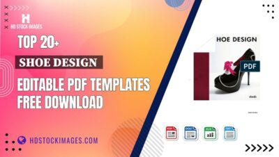 Top 20+ Shoe Design  Editable PDF Templates Free Download