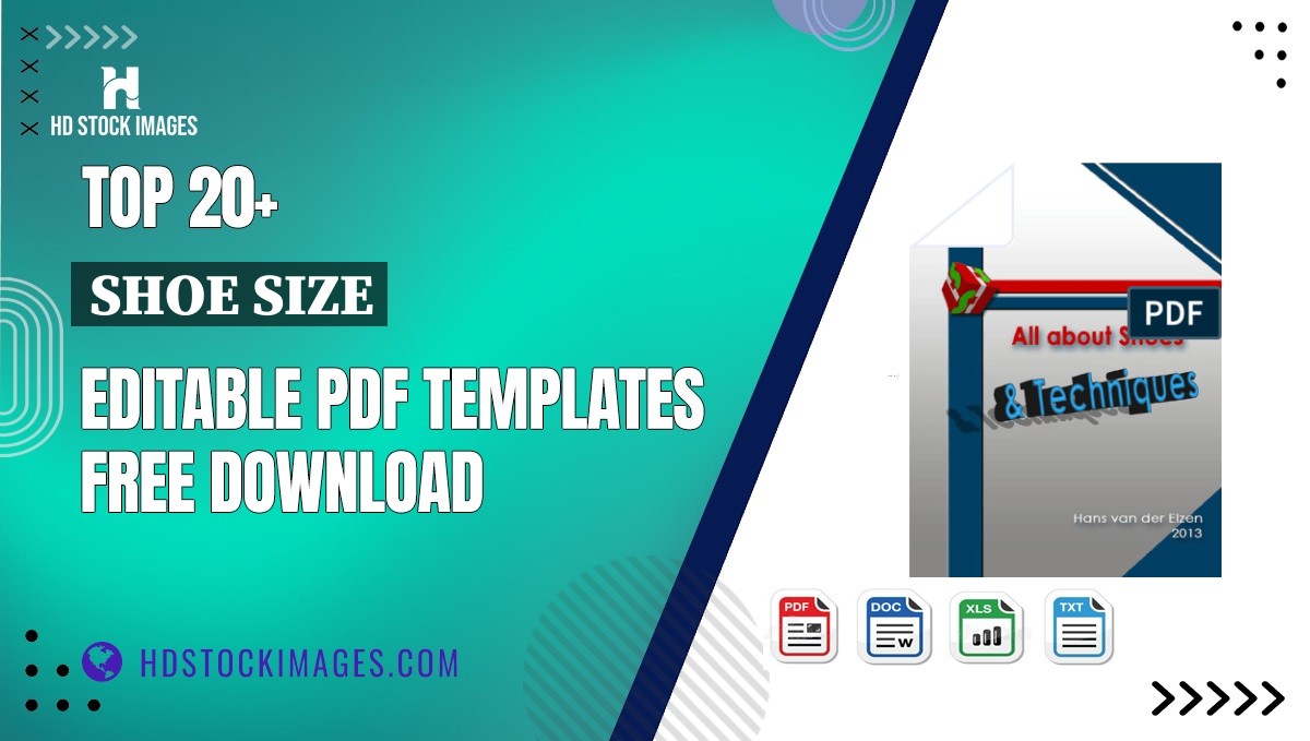 Top 20+ Shoe Size Editable PDF Templates Free Download