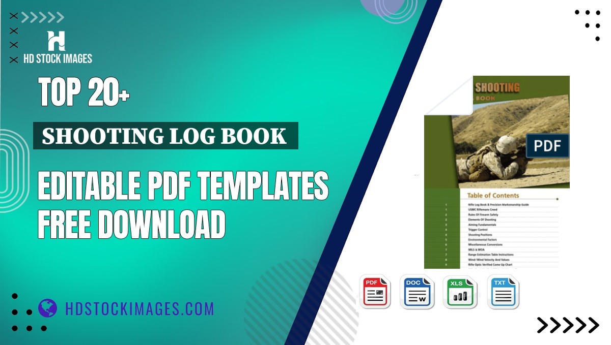 Top 20+ Shooting Log Book  Editable PDF Templates Free Download