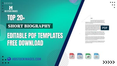 Top 20+ Short Biography  Editable PDF Templates Free Download