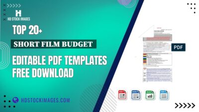 Top 20+ Short Film Budget  Editable PDF Templates Free Download