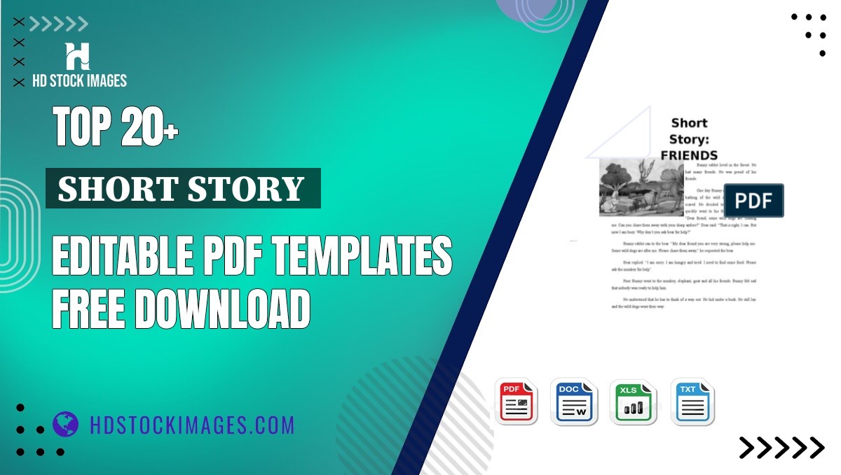 Top 20+ Short Story  Editable PDF Templates Free Download