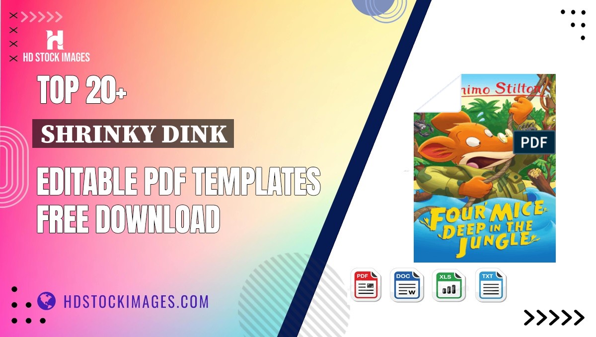 Top 20+ Shrinky Dink Editable PDF Templates Free Download