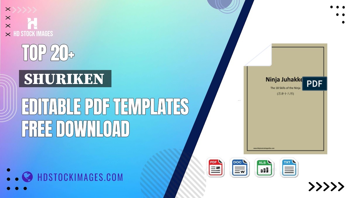 Top 20+ Shuriken  Editable PDF Templates Free Download