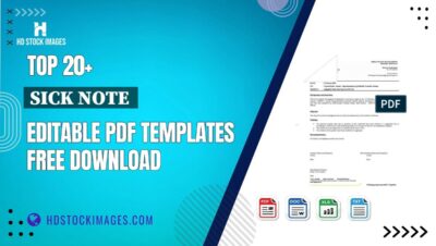 Top 20+ Sick Note  Editable PDF Templates Free Download