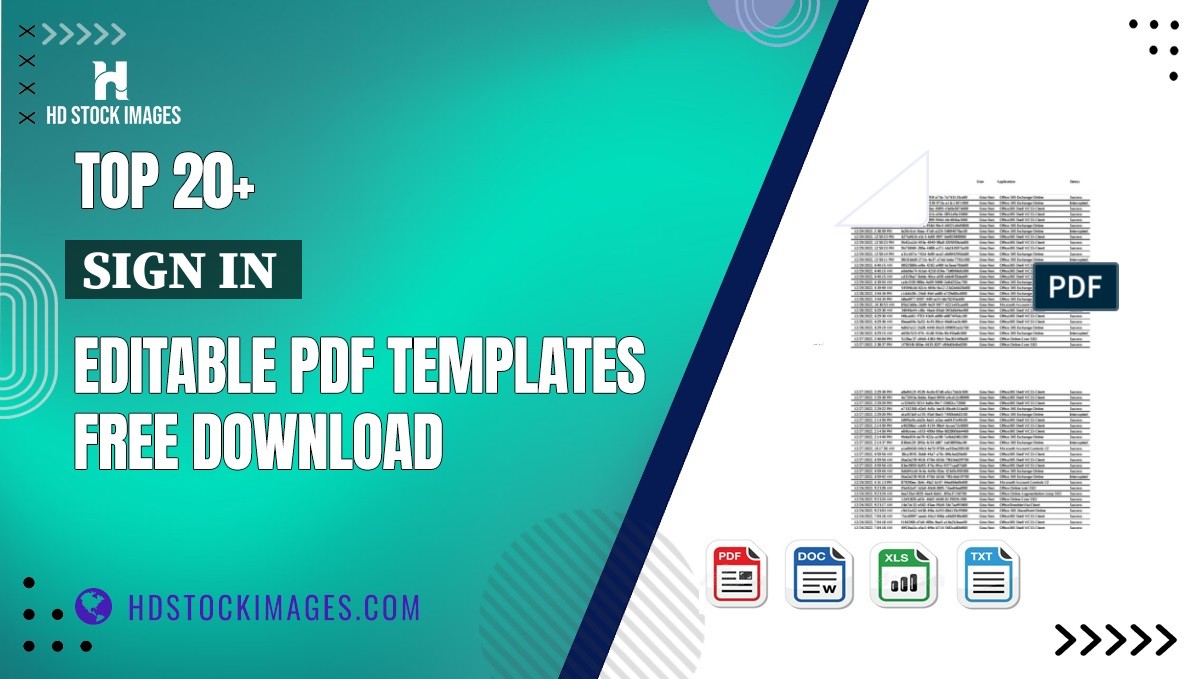 Top 20+ Sign In  Editable PDF Templates Free Download