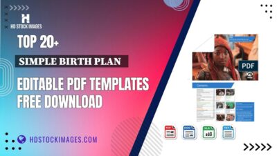 Top 20+ Simple Birth Plan   Editable PDF Templates Free Download