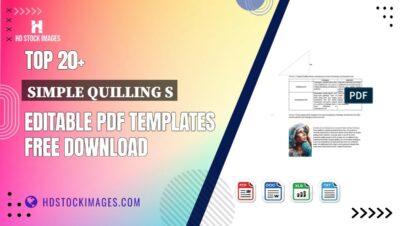 Top 20+ Simple Quilling S Editable PDF Templates Free Download