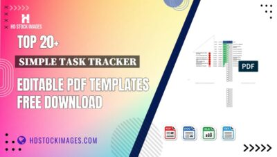 Top 20+ Simple Task Tracker Editable PDF Templates Free Download