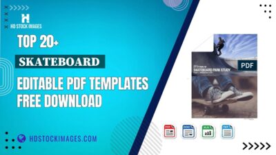 Top 20+ Skateboard  Editable PDF Templates Free Download