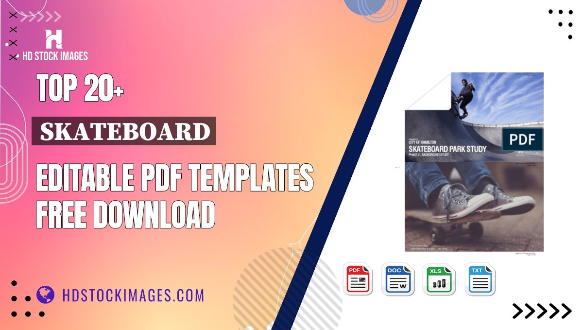 Top 20+ Skateboard Editable PDF Templates Free Download