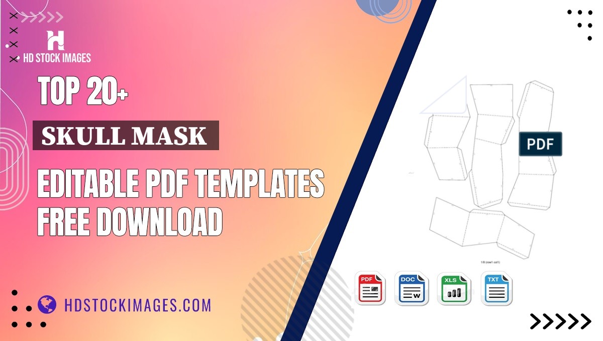 Top 20+ Skull Mask  Editable PDF Templates Free Download