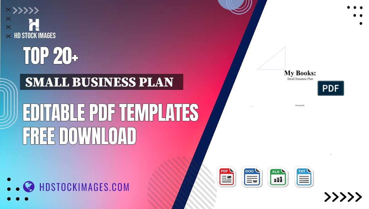 Top 20+ Small Business Plan   Editable PDF Templates Free Download