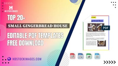 Top 20+ Small Gingerbread House Editable PDF Templates Free Download