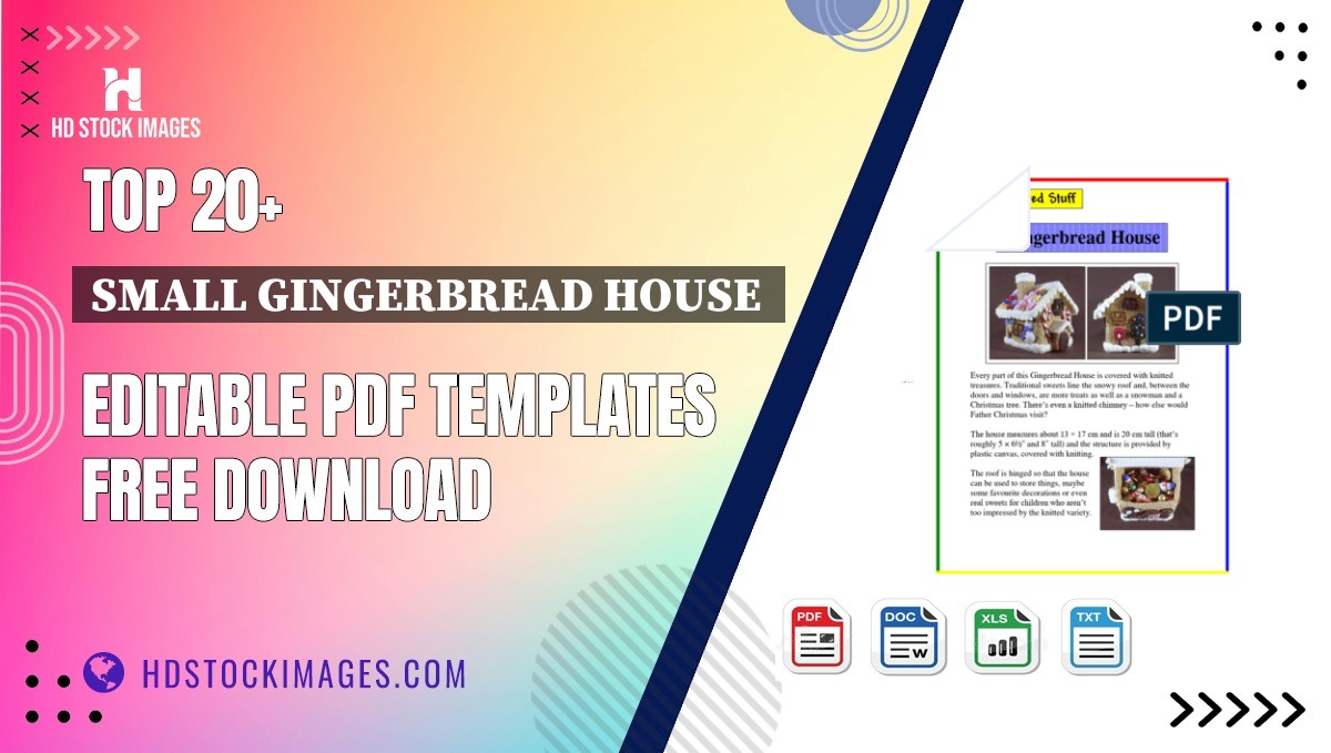 Top 20+ Small Gingerbread House  Editable PDF Templates Free Download