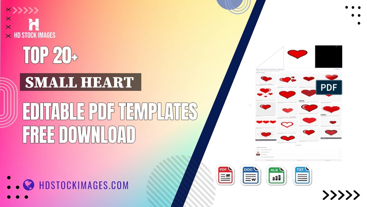 Top 20+ Small Heart  Editable PDF Templates Free Download