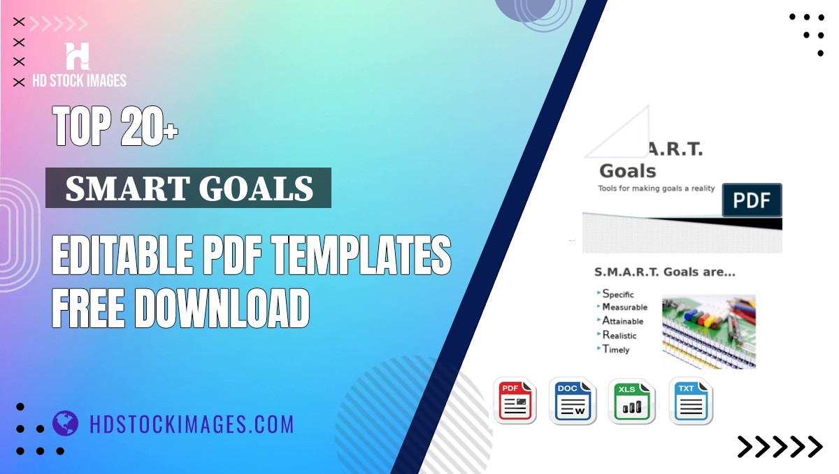 Top 20+  Smart Goals  Editable PDF Templates Free Download